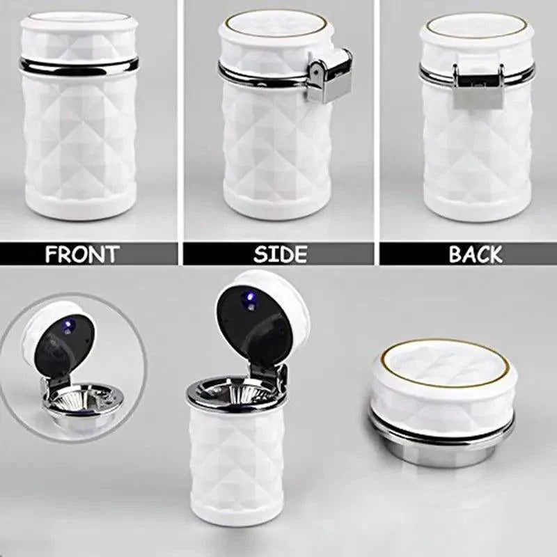Universal LED Light Car Ashtray Cigarette Holder Car Accessories Portable Luxurious Design Ashtrays For Cars