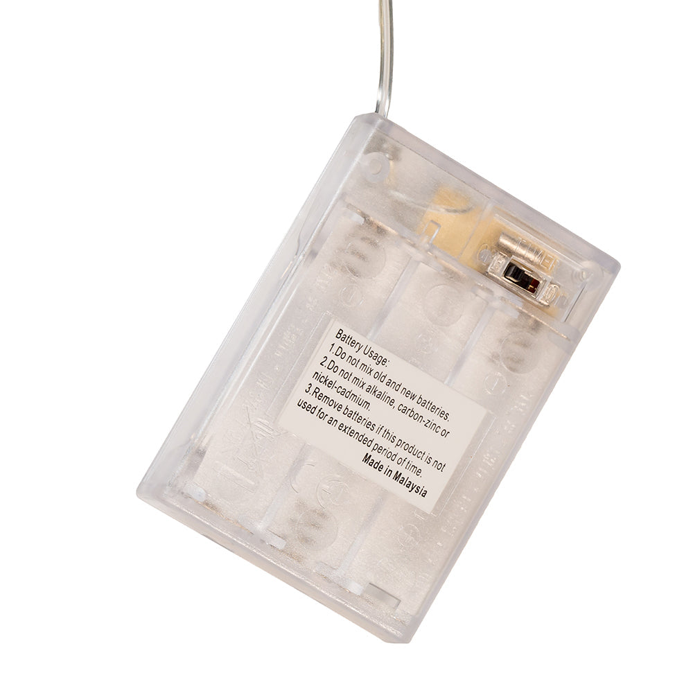 100-Light Battery Operated Multicolor Fairy Lights - Green Wire