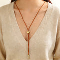 Minimalist Star & Sun Tassel Necklace