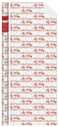 Traditional Roll Wrap - 40" x 288" - Christmas Text