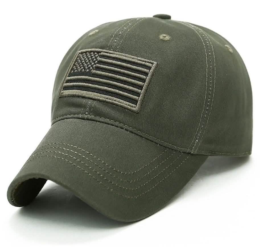 USA Flag Baseball Cap Army Embroidery Cotton Tactical Snapback Hat