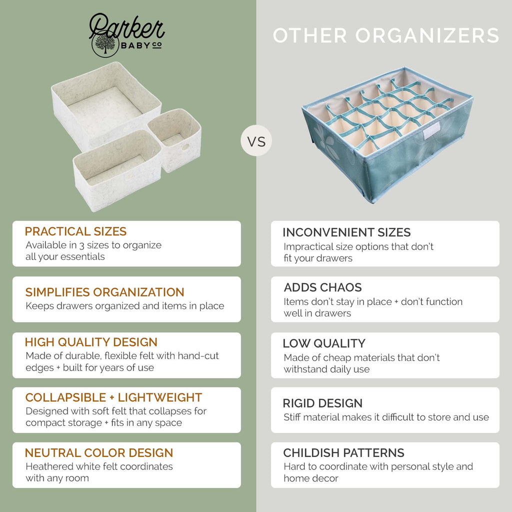 Felt Drawer Organizers