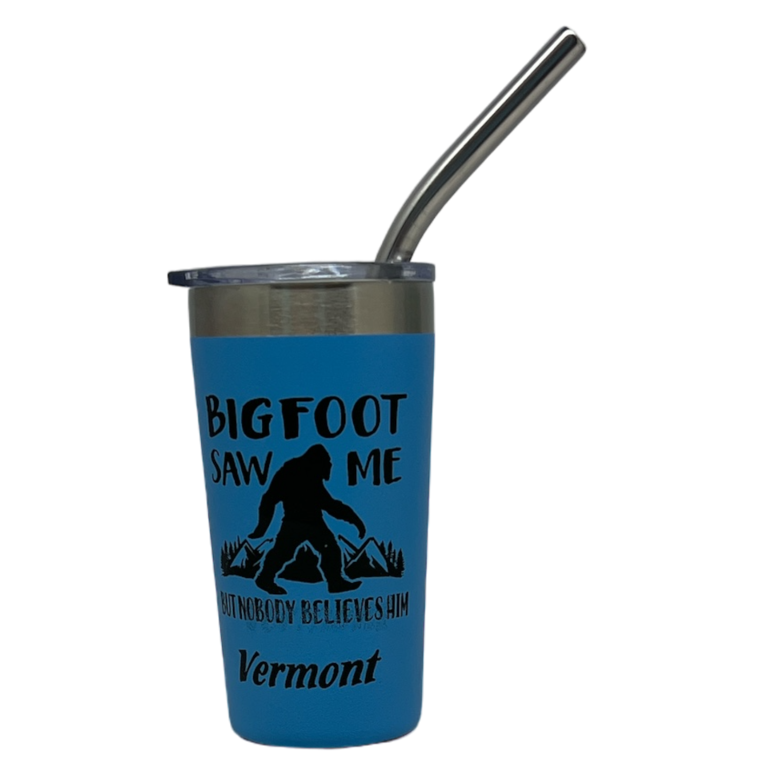 Vermont Bigfoot Stainless Steel 2oz Shooter  - Blue
