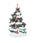 Bear Family on Tree Ornament - Family of 6