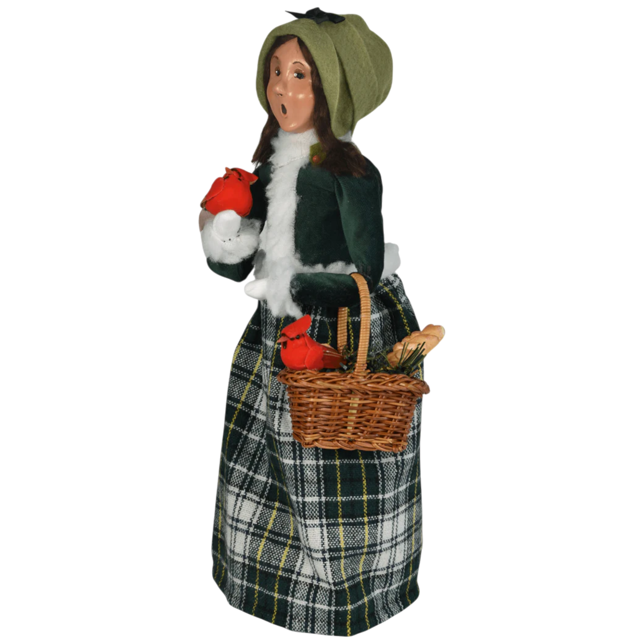 Cardinal Family Carolers - Woman