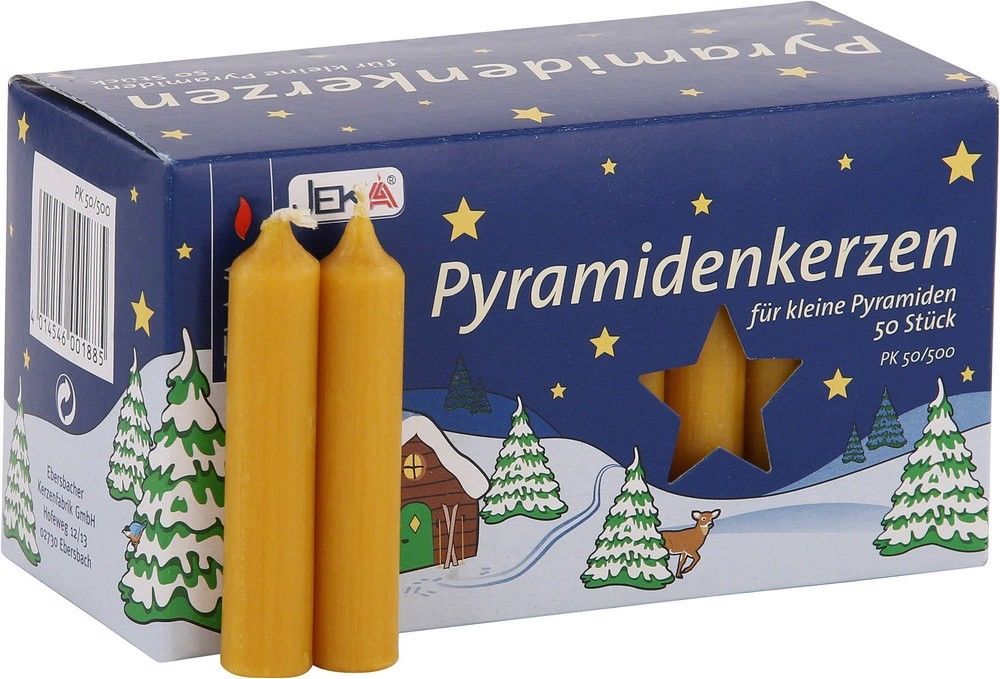 Jeka Pyramid Candles 50 pack - Red
