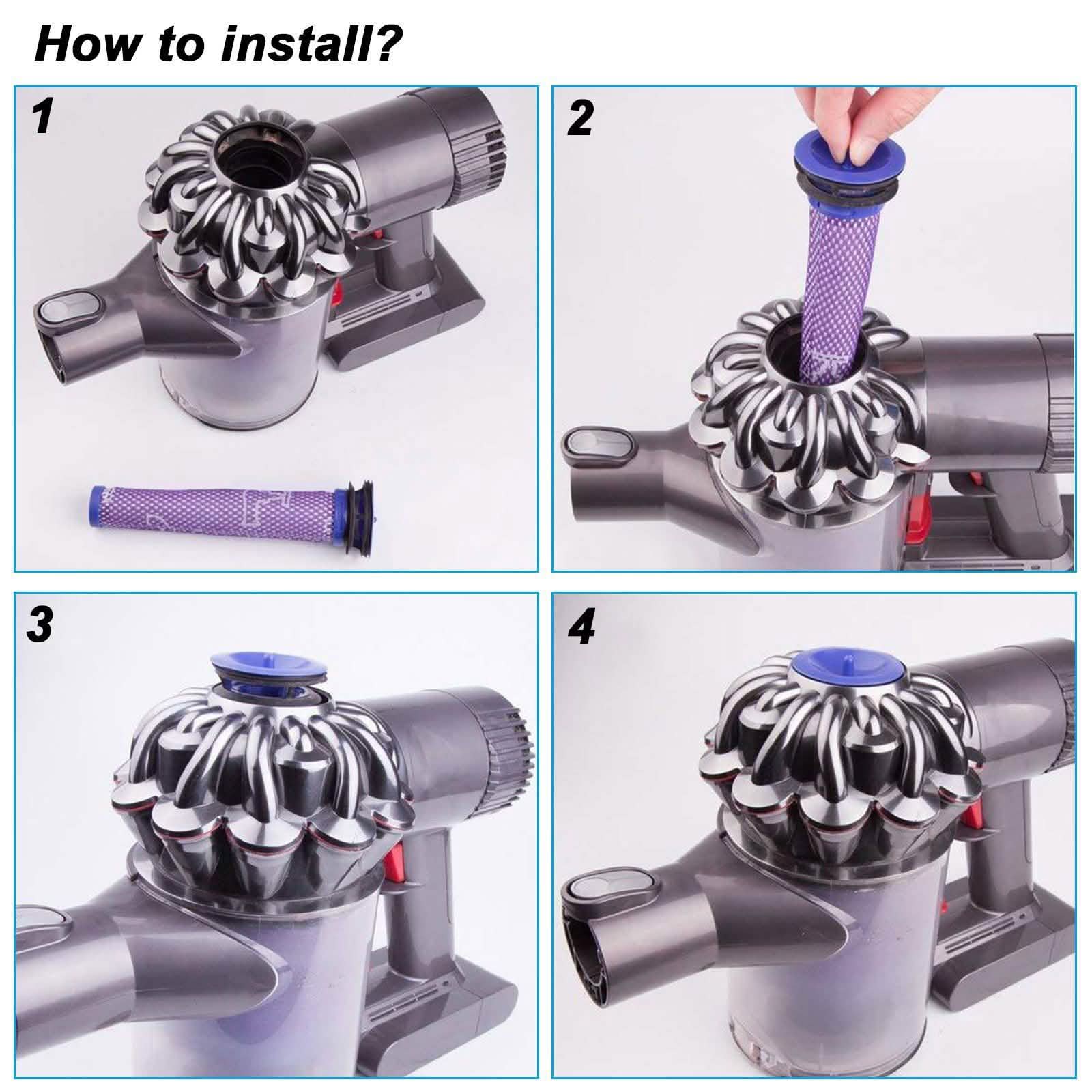 Vacuum Replacement Post Pre Motor HEPA Filters Kit