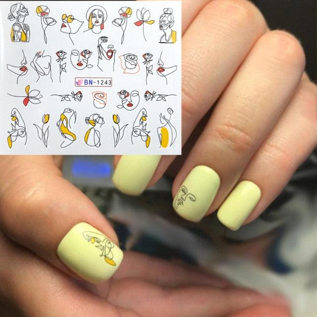 Valentines Love Letter Flower 3d Sliders for Nails Inscriptions Nail Art Decoration Water Sticker Tips Accessories Nail Sequins Laser Heart Nail Supplies Sparkle Nail Accessories Star Accessories Heart Nail Art Manicure Slider Stickers Glitter Decals