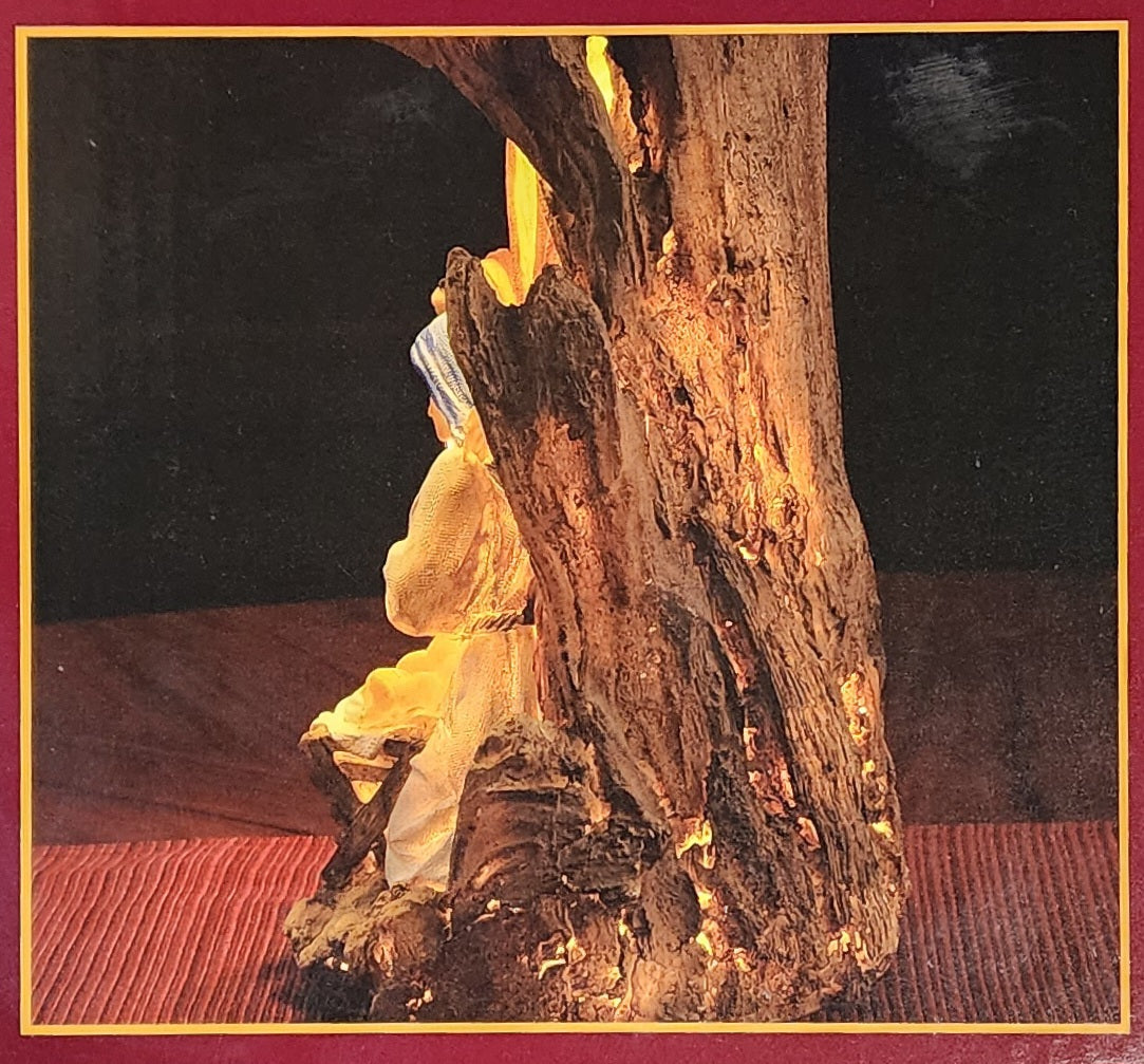 Lighted Holy Family Nativity Scene