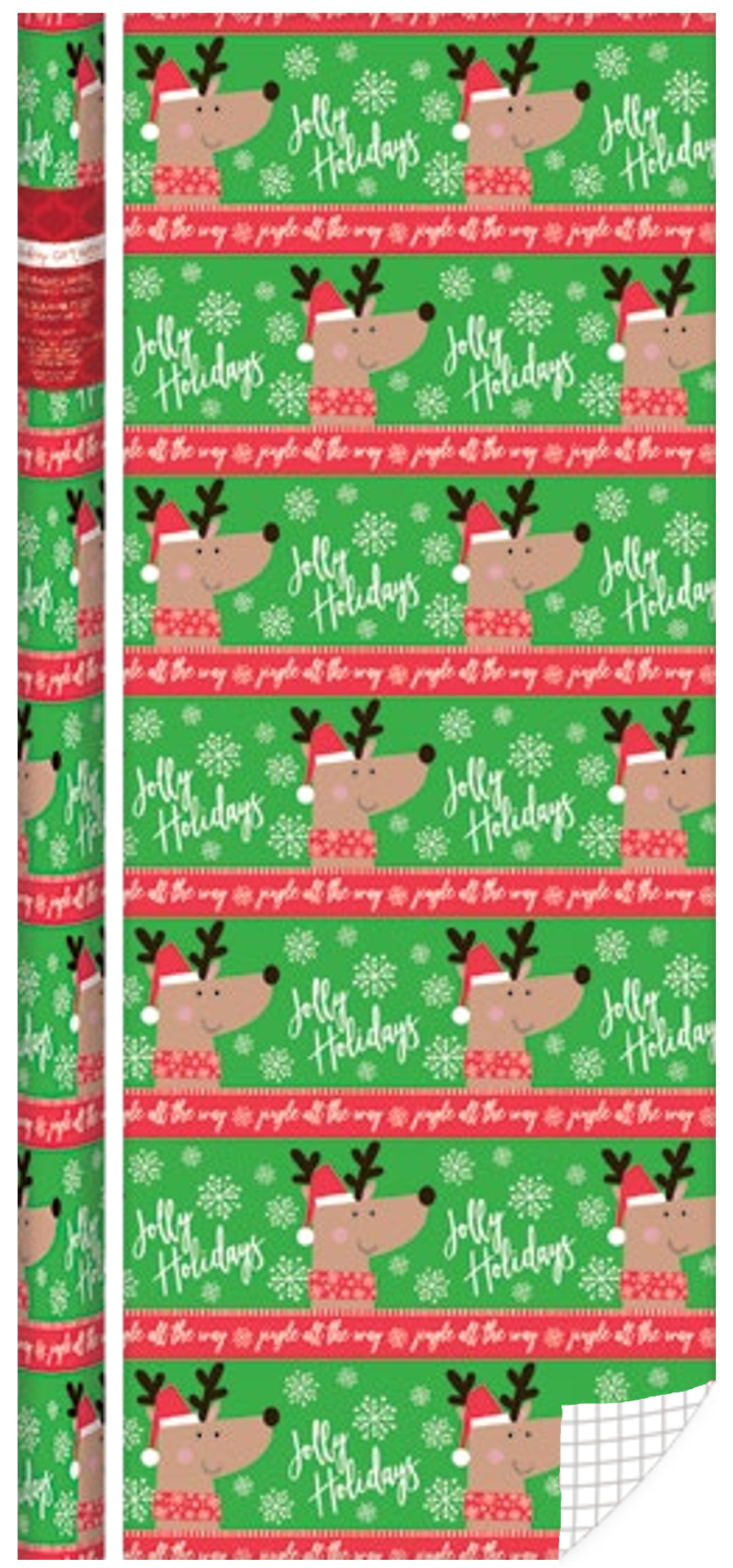 Kids Roll Wrap - 40" x 288" - Reindeer