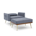 Velvet Recliner Sofa Chair with Adjustable Backrest and 2 Side Pocket
