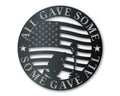 Metal USA Veteran Sacrifice Wall Art | Patriotic Veteran | Memorial Day | Indoor Outdoor | Up to 36" | Over 20 Color Options