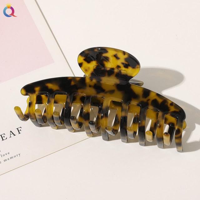 Vintage Acetate Hair Clips for Women Simple Claw Clip Large Geometric Hair Clips for Hair Girls Hair Clip Gorgeous Hair Accessories For Women