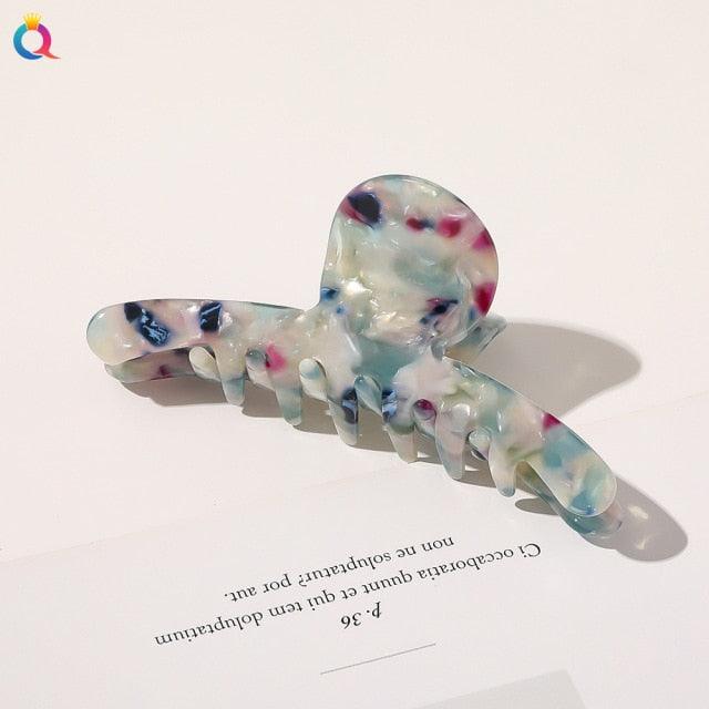 Vintage Acetate Hair Clips for Women Simple Claw Clip Large Geometric Hair Clips for Hair Girls Hair Clip Gorgeous Hair Accessories For Women