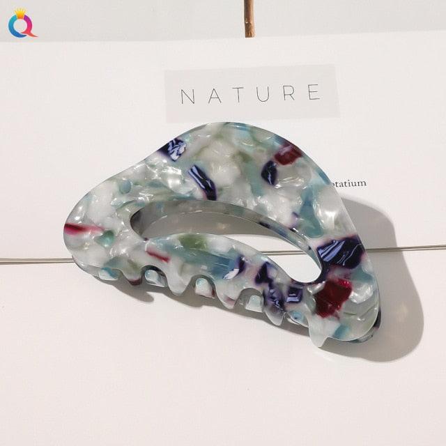 Vintage Acetate Hair Clips for Women Simple Claw Clip Large Geometric Hair Clips for Hair Girls Hair Clip Gorgeous Hair Accessories For Women