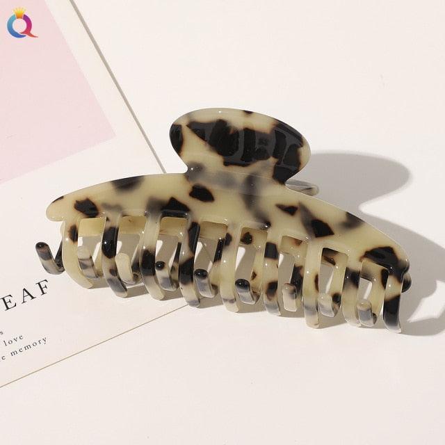 Vintage Acetate Hair Clips for Women Simple Claw Clip Large Geometric Hair Clips for Hair Girls Hair Clip Gorgeous Hair Accessories For Women