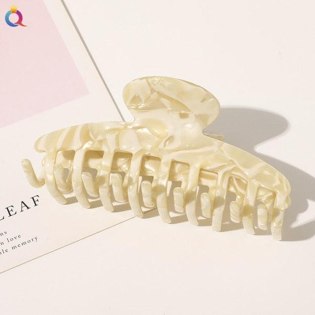 Vintage Acetate Hair Clips for Women Simple Claw Clip Large Geometric Hair Clips for Hair Girls Hair Clip Gorgeous Hair Accessories For Women