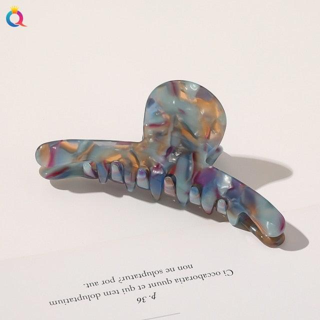Vintage Acetate Hair Clips for Women Simple Claw Clip Large Geometric Hair Clips for Hair Girls Hair Clip Gorgeous Hair Accessories For Women