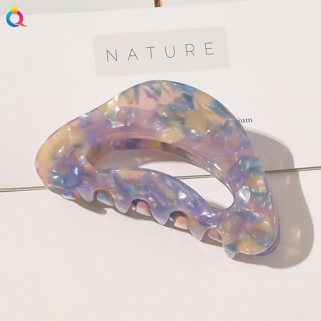 Vintage Acetate Hair Clips for Women Simple Claw Clip Large Geometric Hair Clips for Hair Girls Hair Clip Gorgeous Hair Accessories For Women