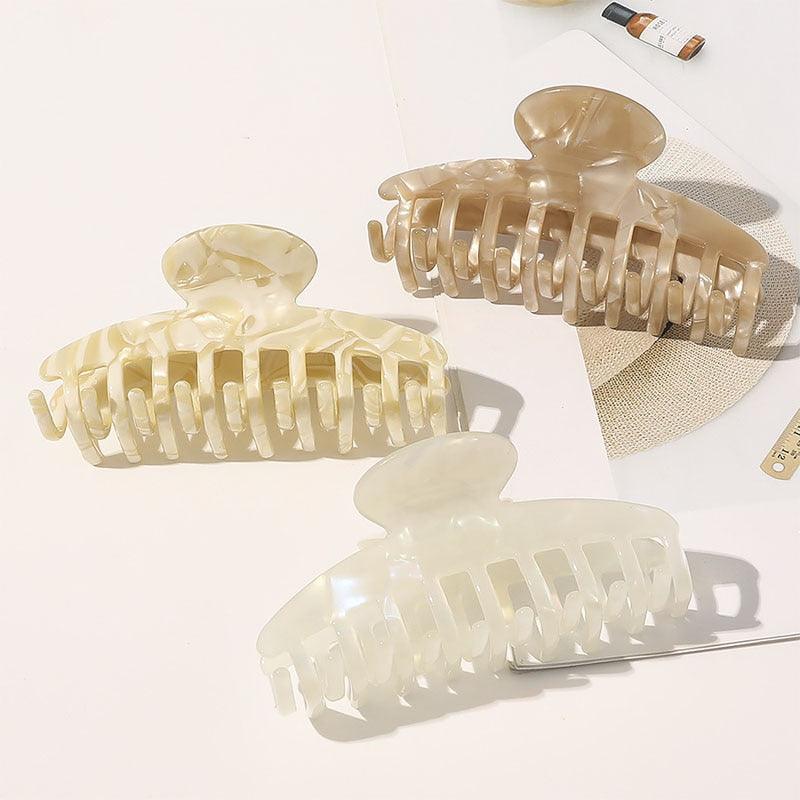 Vintage Acetate Hair Clips for Women Simple Claw Clip Large Geometric Hair Clips for Hair Girls Hair Clip Gorgeous Hair Accessories For Women