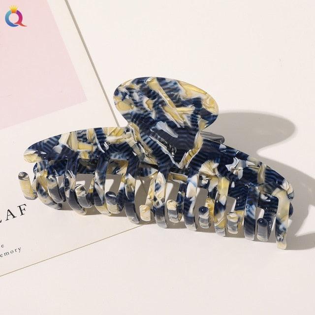 Vintage Acetate Hair Clips for Women Simple Claw Clip Large Geometric Hair Clips for Hair Girls Hair Clip Gorgeous Hair Accessories For Women