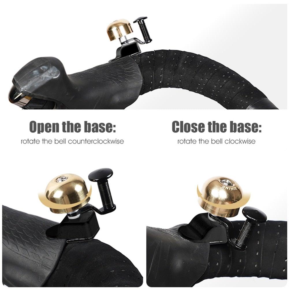 Vintage Bicycle Accessories Cycling Bells Ring Small Bicycle Bell Mountain Road Bike Horn Sound Alarm Safety Ring Classic Aluminum Bicycle Bell Loud Crisp Clear Sound Bike Bell For Adults Kids Fit For Road Bike Mountain Bike City Bike Sports Bike