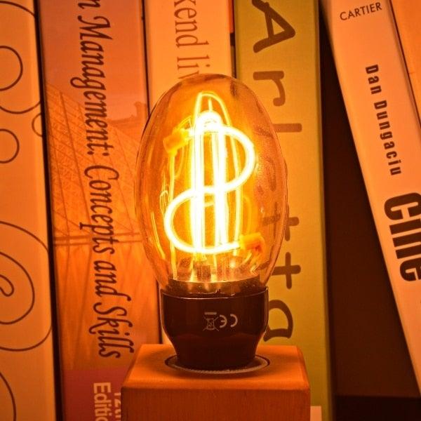Vintage Chandelier Light Bulbs LED Filament Clear Glass Candle Lamp Bulb LED Soft Filament Light Bulb Home Lamp Ampoule Incandescent Bulb Holiday Lighting Decor