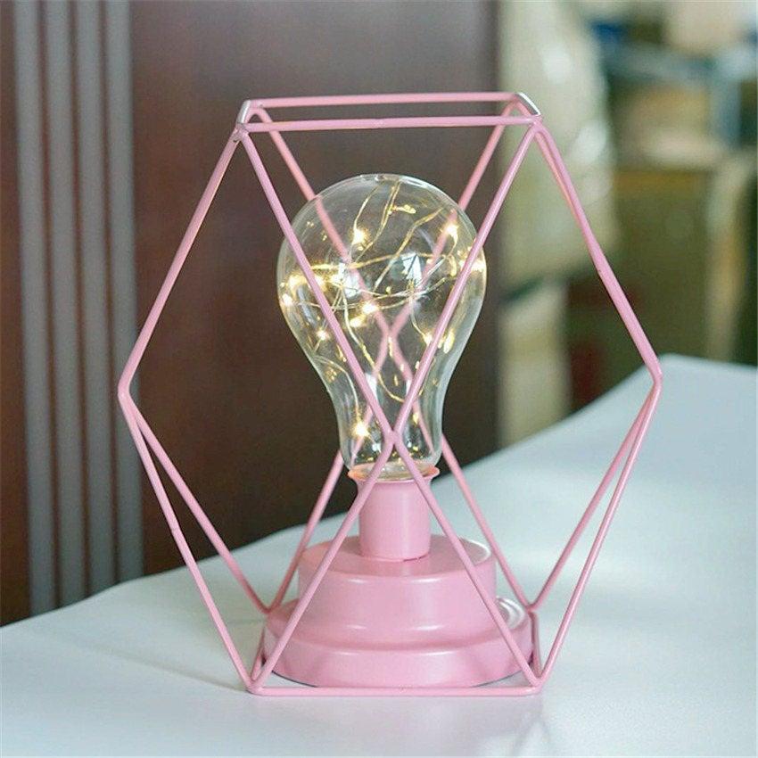 Vintage Color Iron Led Table Lamps Bedroom Desk Lamp Edison Bulb USB Table Light Bedside Battery Reading Office Desk Lights Lamp For Home Lighting Decor
