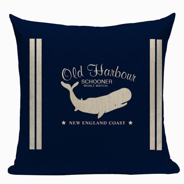 Vintage Decoration Cushion Colorful Fish Spring Decorative Throw Pillow Cover Home Sign Summer Cruise Decoration Home Pillowcase Houseware Car Home Decor Pillow Case Covers