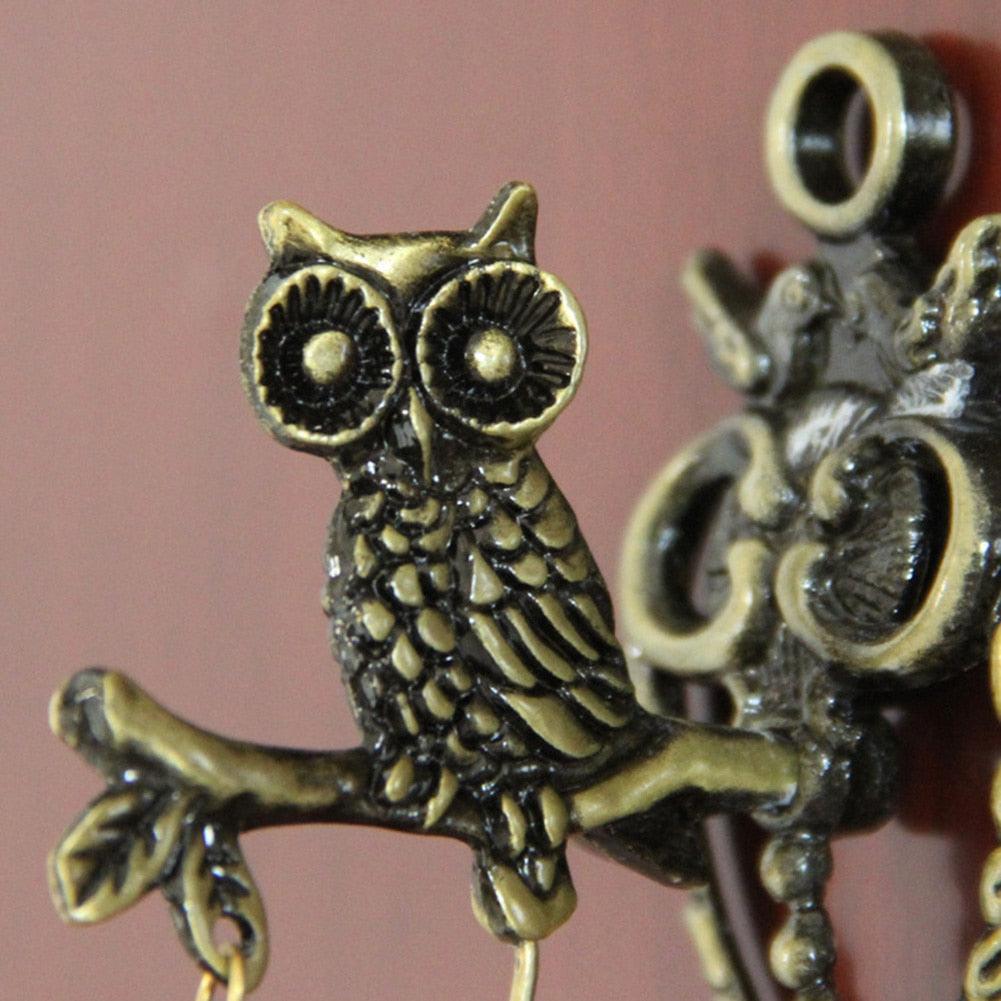 Vintage Horse Elephant Owl Shaped Bell Doorbell Halloween Hanging Accessories Bronze Doorbell Wall Mounted Rustic Door Bell Magnetic Suction Metal Bells For Indoor Outdoor Door Gate Garden Patio Lawn Bar Restaurant