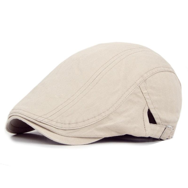 Vintage Men Beret Hats Classic Simple Winter Warm Caps Cotton Comfortable Autumn Beret Flat Hat Quality Durable Retro Men's Hat Unique Berets For Men Retro Cap