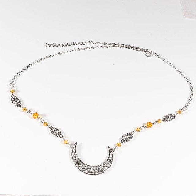 Vintage Moon Pattern Accesorios Mujer Head Chain Beads Hair Jewelry Party Wedding Headband for Women Crown Gorgeous Hair Accessories For Women