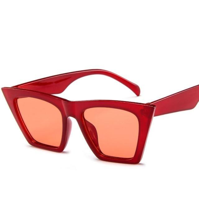 Vintage Square Cat Eye Sunglasses Women Retro Trendy Cateye Sunglasses Popular Sunglasses In High Quality And Colorful Frames Glasses For Women New Retro Eyewear Women