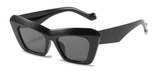 Vintage Style Blue Cat Eye Sun Glasses For Women New Square Shape Big Frame Sunglasses For Men New Luxury Branded Hip Hop Style Eyewear Oversize Frame Cateye Sun Glassses For Women