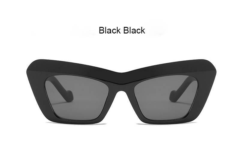 Vintage Style Blue Cat Eye Sun Glasses For Women New Square Shape Big Frame Sunglasses For Men New Luxury Branded Hip Hop Style Eyewear Oversize Frame Cateye Sun Glassses For Women