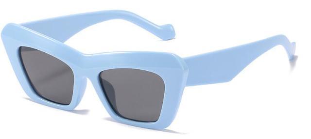 Vintage Style Blue Cat Eye Sun Glasses For Women New Square Shape Big Frame Sunglasses For Men New Luxury Branded Hip Hop Style Eyewear Oversize Frame Cateye Sun Glassses For Women