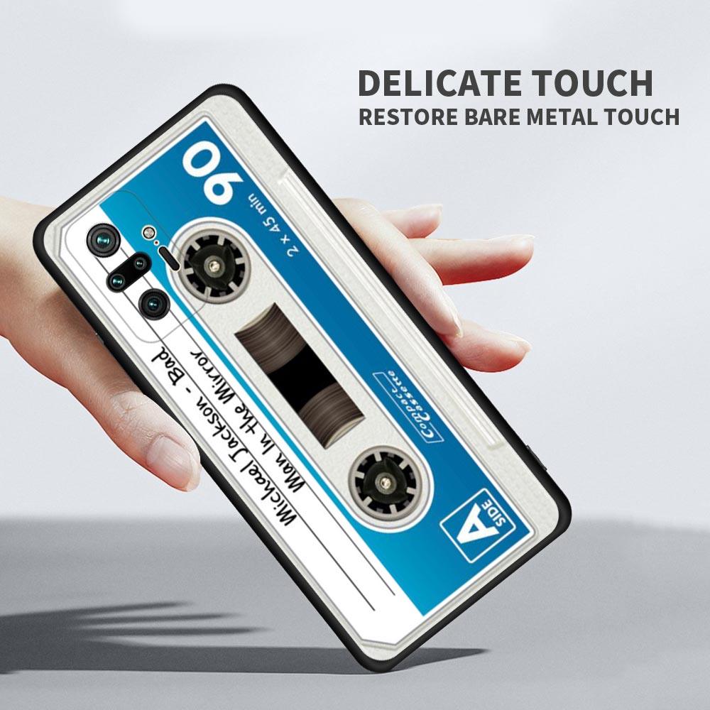 Vintage Tape Camera for Xiaomi Redmi Note 11 10 Pro 5G 8 8T 9 9T 9S Soft Case for Redmi 7A 8A 9A 9C 9T Phone Cover Silicone Soft Thin Classic Design Anti Fingerprint Silicone Phone Case