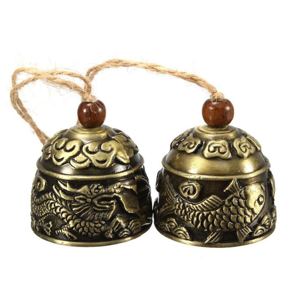 Vintage Wind Chimes Bell Copper Yard Garden Decor Wind Bell Vintage Dragon Bell Wind Chimes for Home Garden Hanging Good Luck Blessing Outdoor Hanging Home Temple Ornament Decor