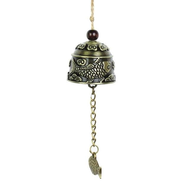 Vintage Wind Chimes Bell Copper Yard Garden Decor Wind Bell Vintage Dragon Bell Wind Chimes for Home Garden Hanging Good Luck Blessing Outdoor Hanging Home Temple Ornament Decor