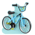 First Bike Blue Child Ornament