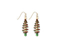 Gold with Wire Twisted Trees - Earrings