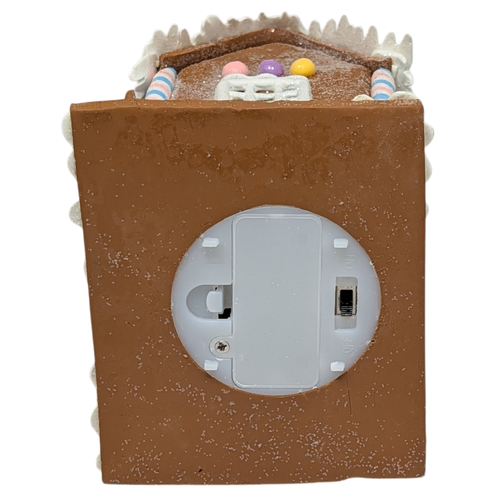 Lighted Mini Gingerbread House - 4.5 inch - Gum Drop
