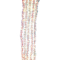 100-Light Silver Iridescent Tinsel Cascade Warm White Light Set