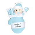 Baby Boy In Mitten - Ornament