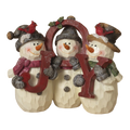 Snowman Trio holding JOY