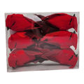 Set of 6 Clip-on Cardinal ornament - 4.5 Inch