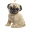 Furry Dog Ornament - Pug