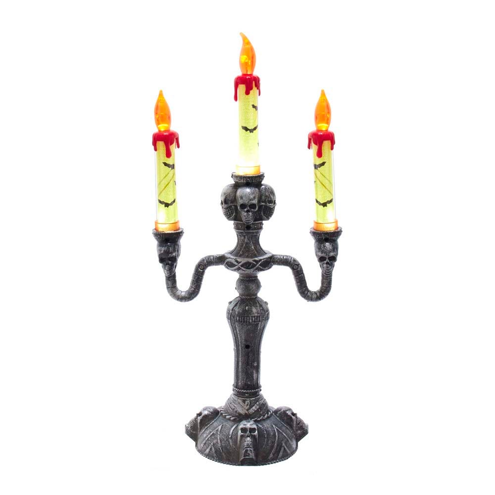 Battery-Operated Halloween LED Candelabra - 15 Inch