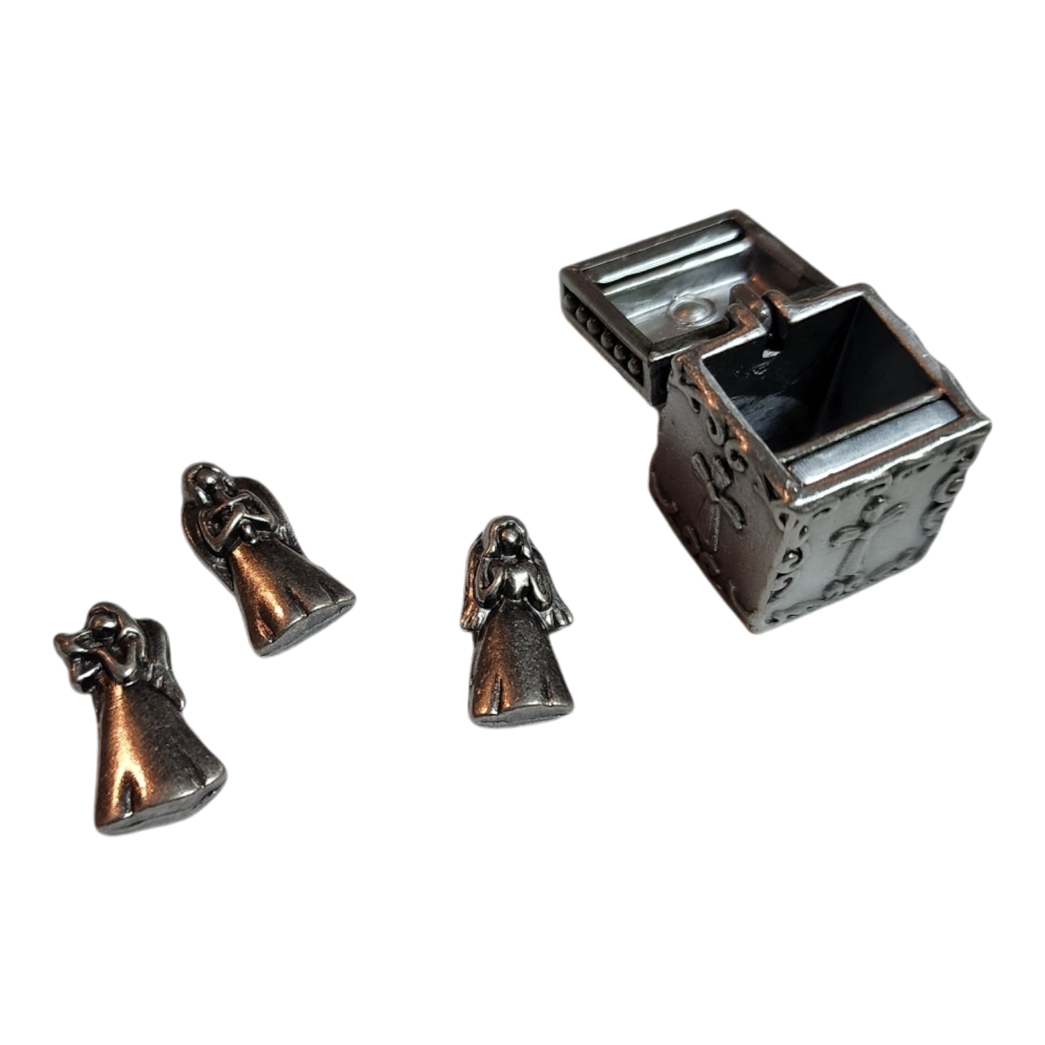 The Three Angels Prayer Box  Charm