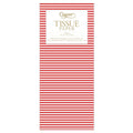 Mini Stripe Tissue Paper in Red - 4 Sheets